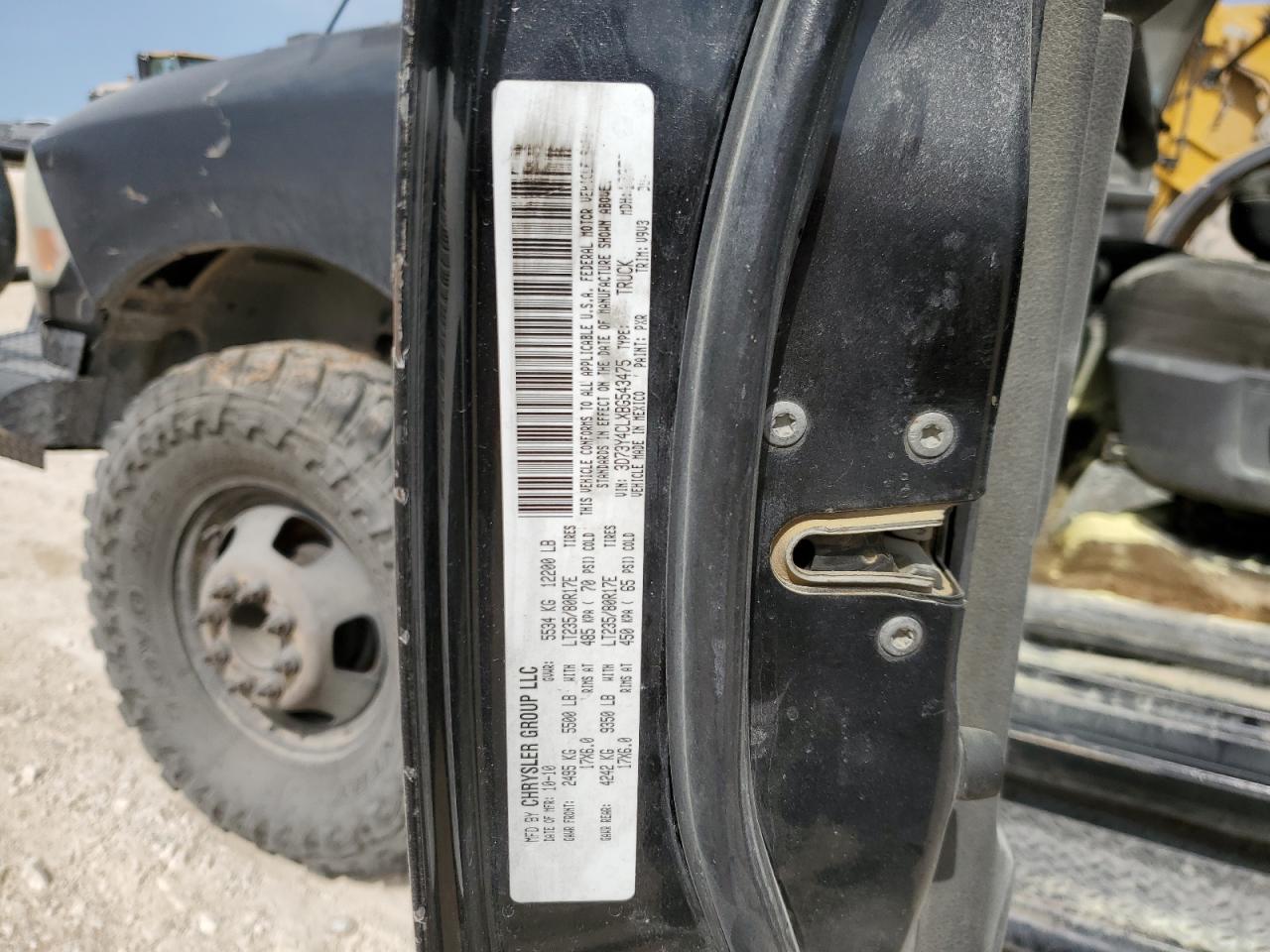 3D73Y4CLXBG543475 2011 Dodge Ram 3500