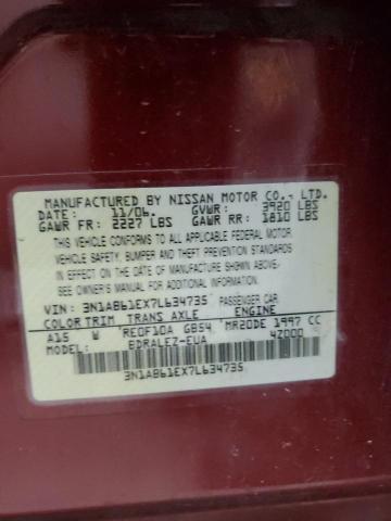 2007 Nissan Sentra 2.0 VIN: 3N1AB61EX7L634735 Lot: 53791314