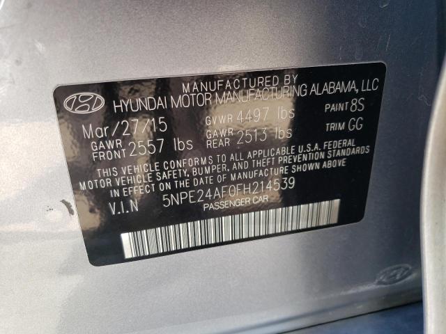 2015 Hyundai Sonata Se VIN: 5NPE24AF0FH214539 Lot: 54237664