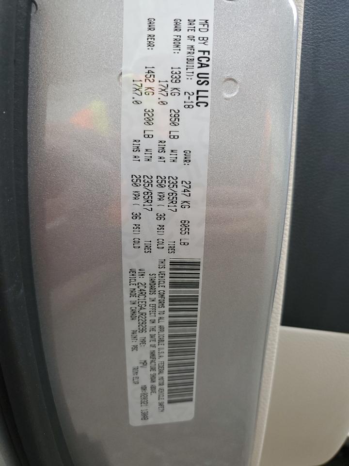 2C4RC1EG4JR229296 2018 Chrysler Pacifica Touring L Plus