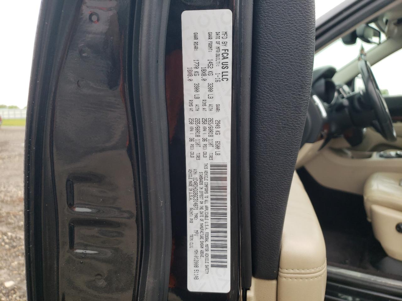 1C4RDHDG9GC314871 2016 Dodge Durango Limited