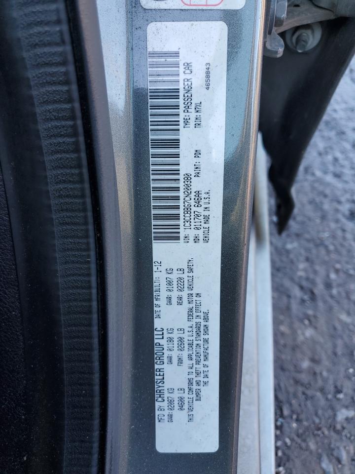 1C3CCBBG7CN200380 2012 Chrysler 200 Touring