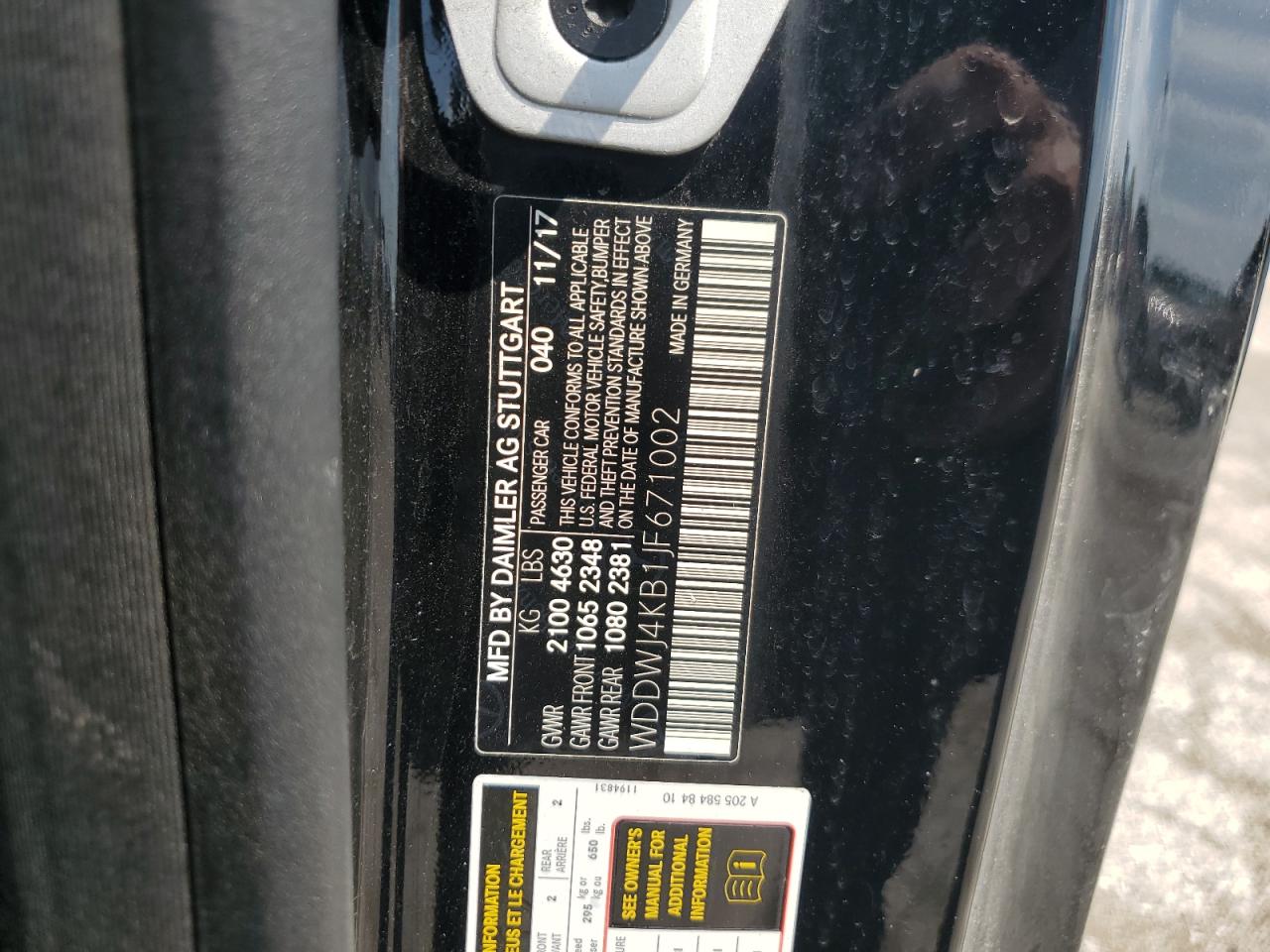 WDDWJ4KB1JF671002 2018 Mercedes-Benz C 300 4Matic