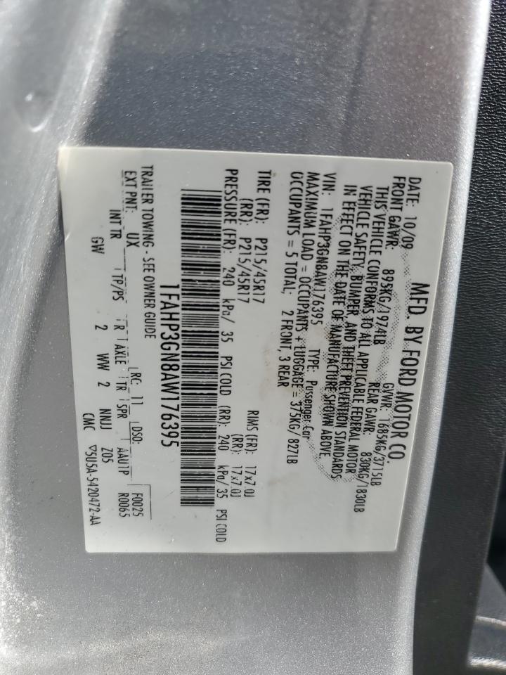 1FAHP3GN8AW176395 2010 Ford Focus Ses