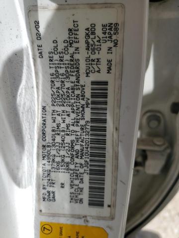 2002 Lexus Rx 300 VIN: JTJGF10U420132779 Lot: 54325774