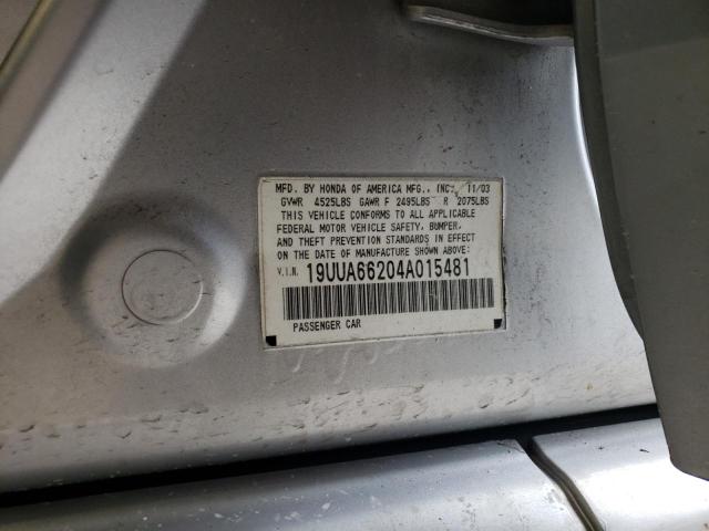 2004 Acura Tl VIN: 19UUA66204A015481 Lot: 52722364