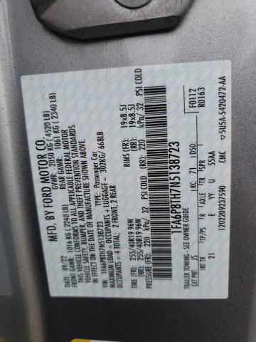 2022 Ford Mustang VIN: 1FA6P8TH7N5138723 Lot: 53344044