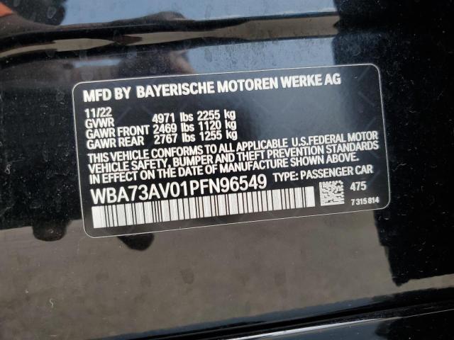 2023 BMW 430Xi Gran Coupe VIN: WBA73AV01PFN96549 Lot: 53176344