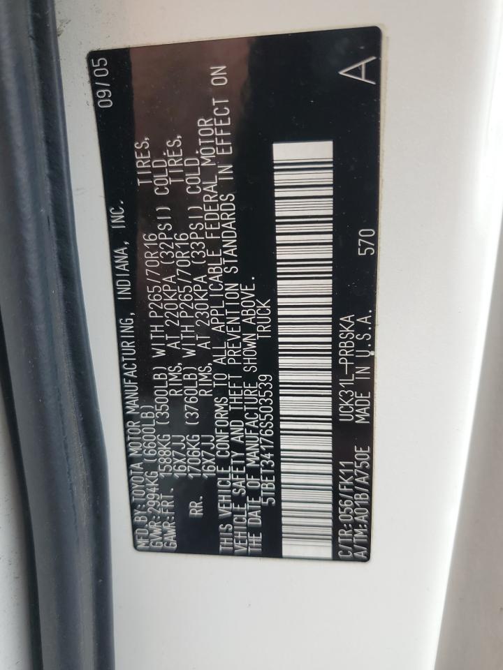 5TBET34176S503539 2006 Toyota Tundra Double Cab Sr5