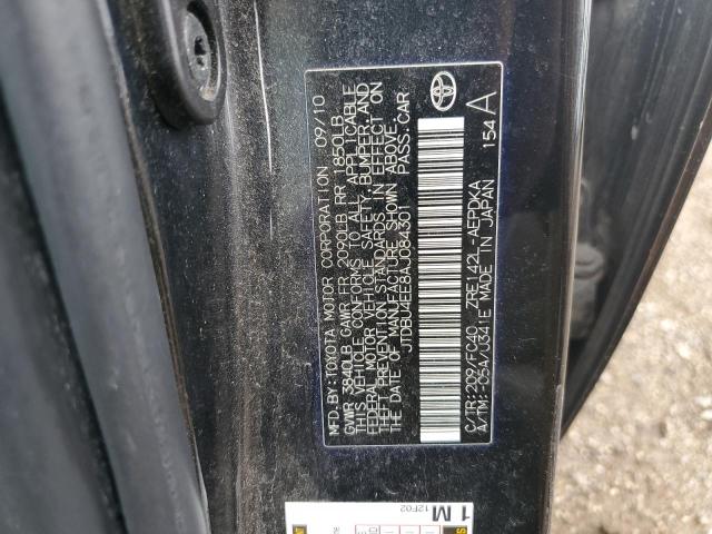 2010 Toyota Corolla Base VIN: JTDBU4EE8AJ084301 Lot: 56134764