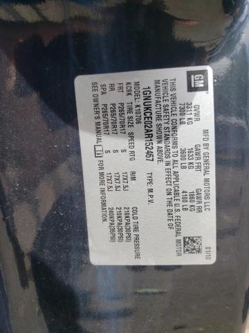 2010 Chevrolet Tahoe K1500 Ltz VIN: 1GNUKCE02AR152467 Lot: 56689284