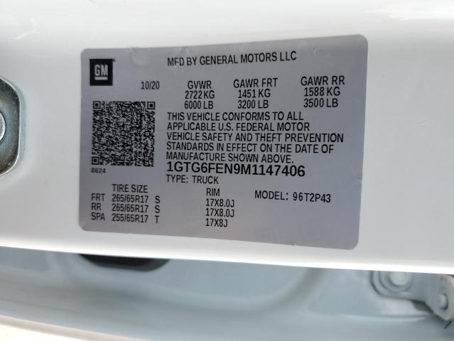 2021 GMC CANYON AT4 - 1GTG6FEN9M1147406