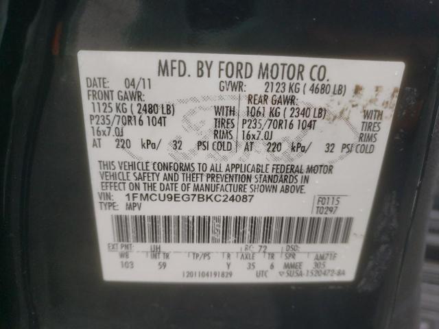 2011 Ford Escape Limited VIN: 1FMCU9EG7BKC24087 Lot: 56047624