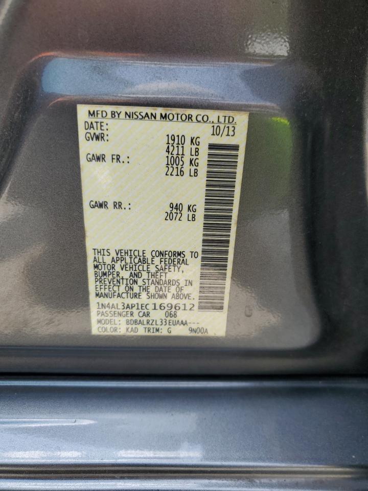 1N4AL3AP1EC169612 2014 Nissan Altima 2.5