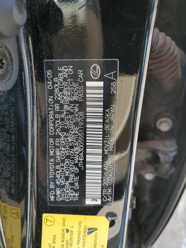 JTHBA30G555119708 2005 Lexus Es 330