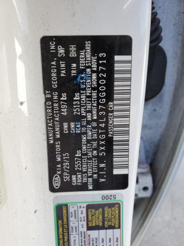 2016 Kia Optima Lx VIN: 5XXGT4L37GG002713 Lot: 54355854