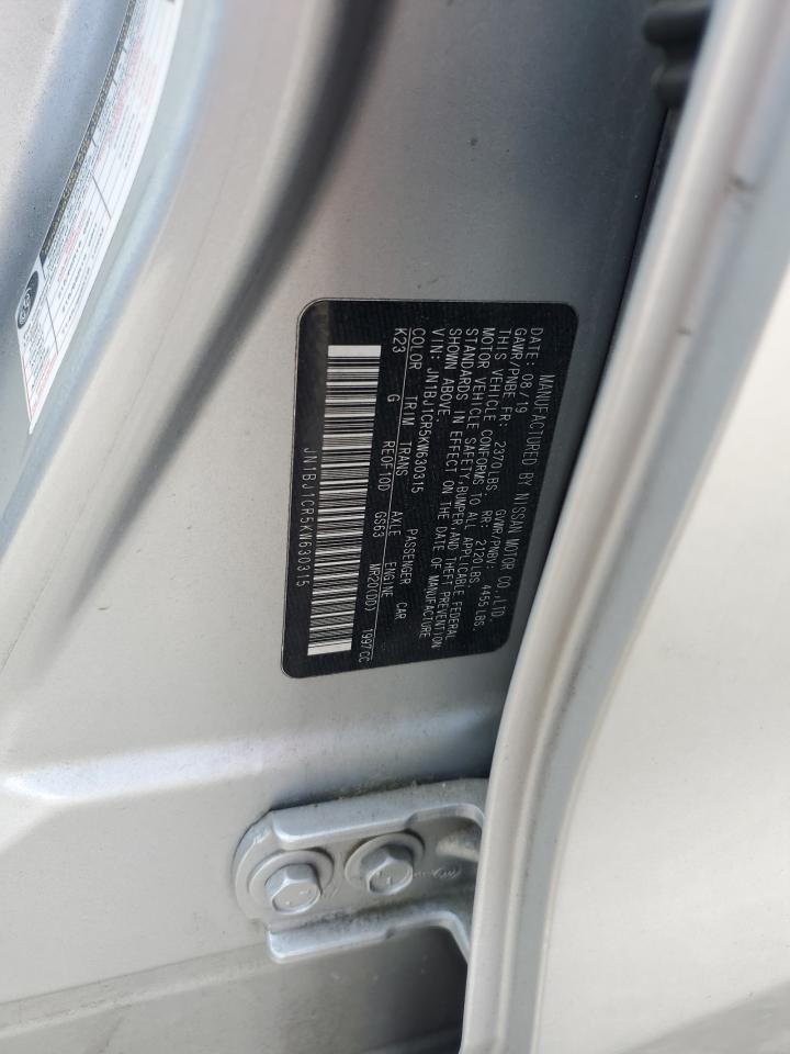 JN1BJ1CR5KW630315 2019 Nissan Rogue Sport S