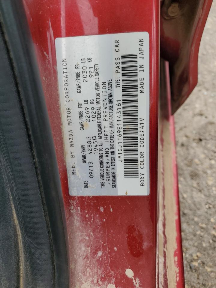 JM1GJ1T69E1143161 2014 Mazda 6 Touring