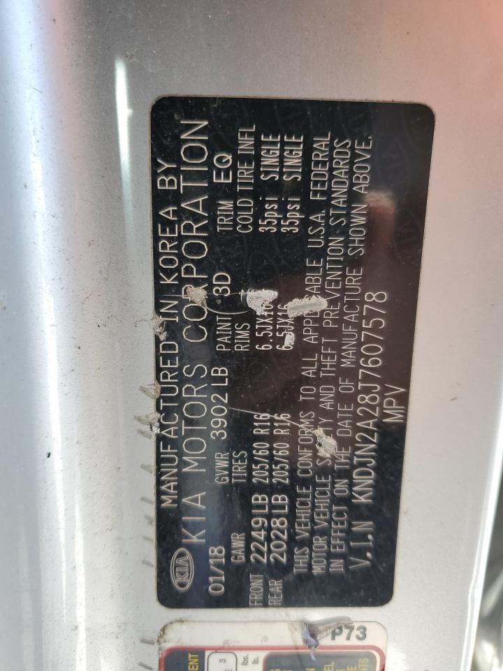 KNDJN2A28J7607578 2018 Kia Soul