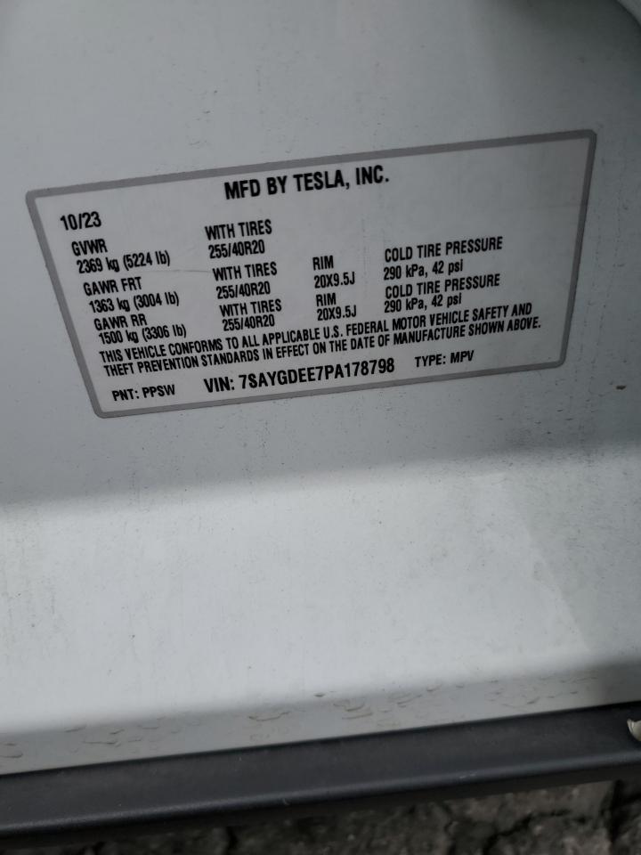 7SAYGDEE7PA178798 2023 Tesla Model Y