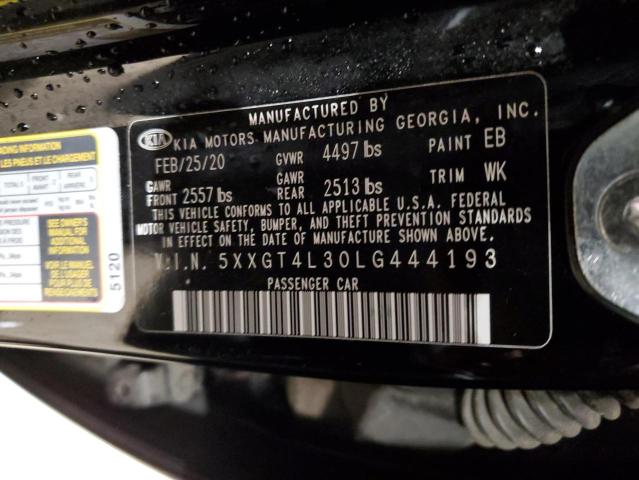 2020 Kia Optima Lx VIN: 5XXGT4L30LG444193 Lot: 55987974