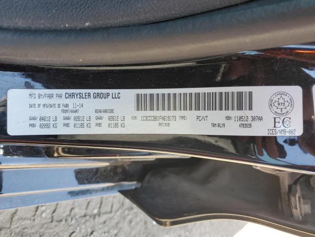 2015 Chrysler 200 S VIN: 1C3CCCBB1FN618173 Lot: 55543284