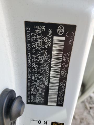 2013 Toyota Prius VIN: JTDKN3DU0D5605234 Lot: 53880234