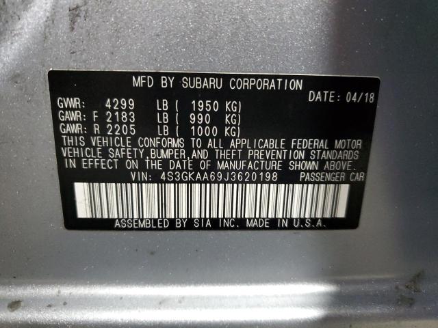 2018 Subaru Impreza VIN: 4S3GKAA69J3620198 Lot: 54562424