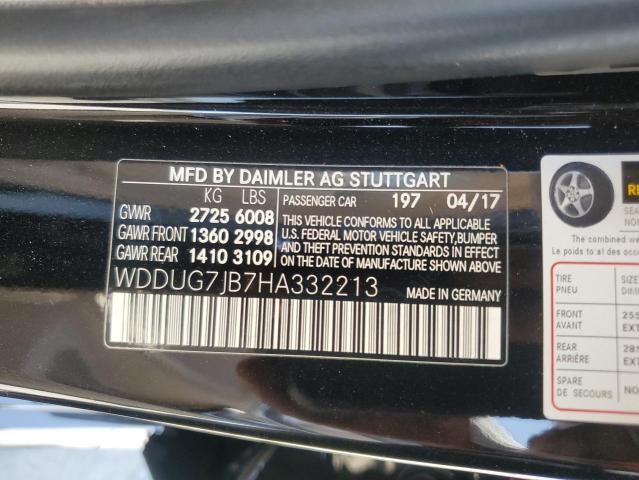 2017 MERCEDES-BENZ S 63 AMG - WDDUG7JB7HA332213