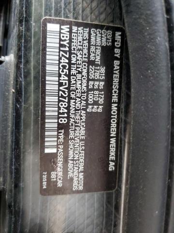 2015 BMW I3 REX - WBY1Z4C54FV278418