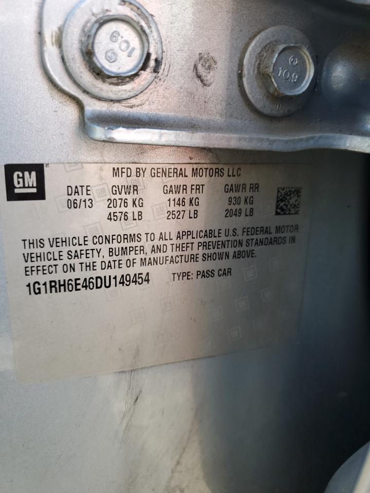 1G1RH6E46DU149454 2013 Chevrolet Volt