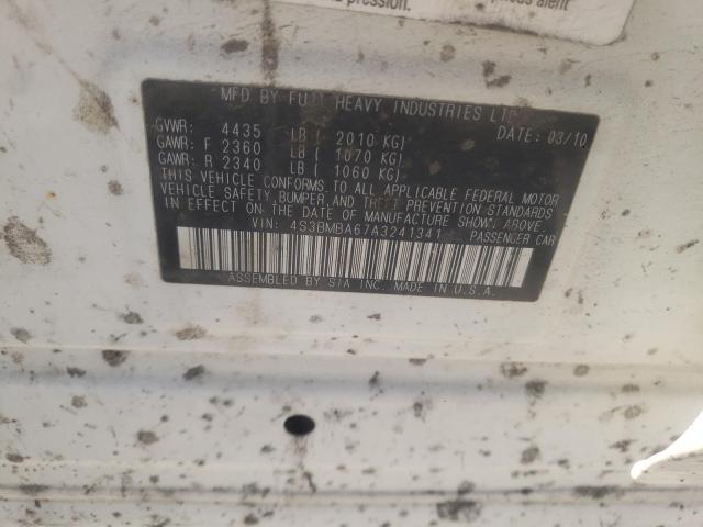 2010 Subaru Legacy 2.5I VIN: 4S3BMBA67A3241341 Lot: 55342364