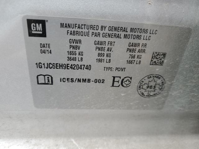 2014 Chevrolet Sonic Lt VIN: 1G1JC6EH9E4204740 Lot: 56501264