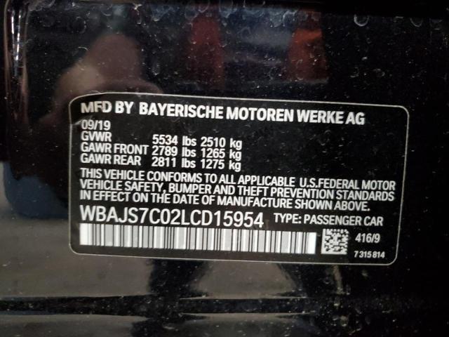 WBAJS7C02LCD15954 BMW M5 50XI 12