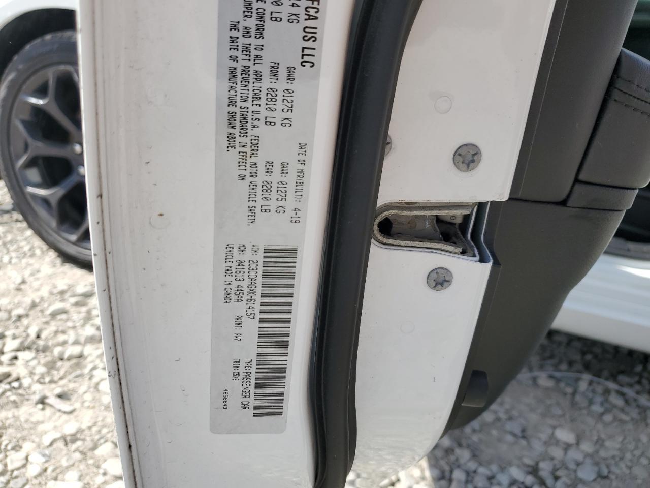 2C3CCAAGXKH614157 2019 Chrysler 300 Touring