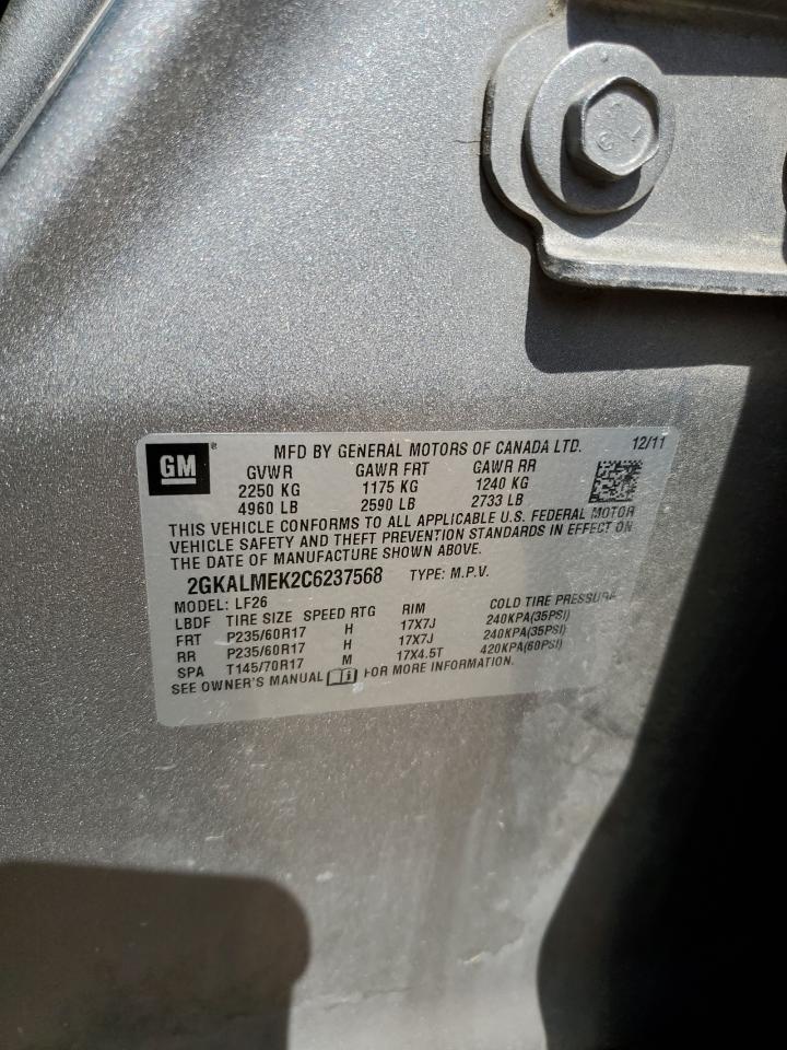 2GKALMEK2C6237568 2012 GMC Terrain Sle
