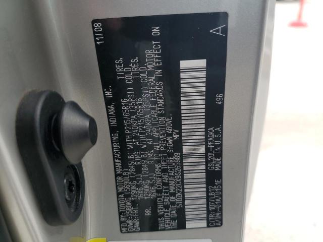 2009 Toyota Sienna Xle VIN: 5TDZK22CX9S265989 Lot: 53405164