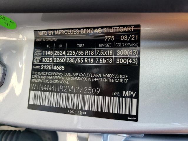 VIN W1N4N4HB2MJ272509 2021 Mercedes-Benz GLA-Class,... no.14