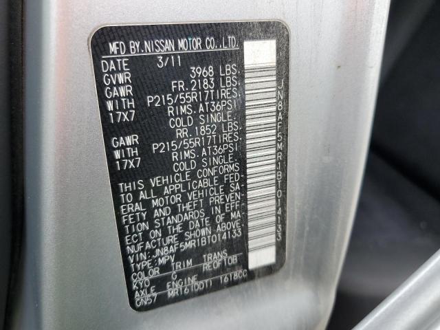 2011 Nissan Juke S VIN: JN8AF5MR1BT014133 Lot: 54775684