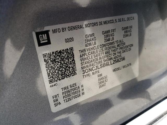 3GNCJLSB6LL258256 2020 CHEVROLET TRAX - Image 13