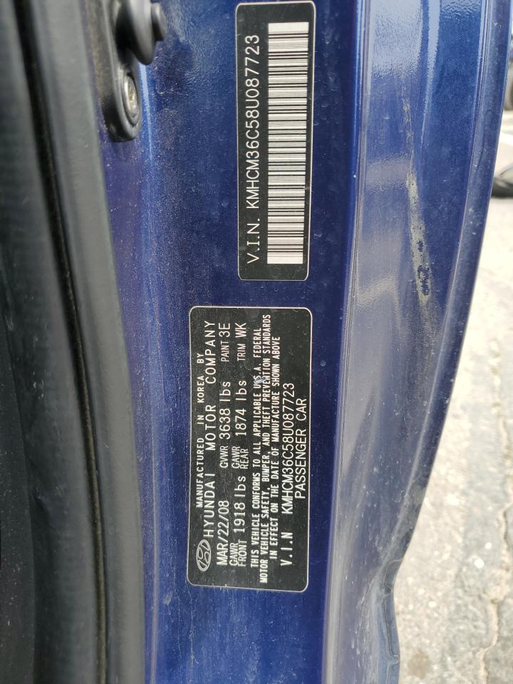 KMHCM36C58U087723 2008 Hyundai Accent Gs