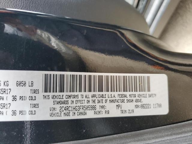 2015 CHRYSLER TOWN & COU - 2C4RC1HG3FR505986