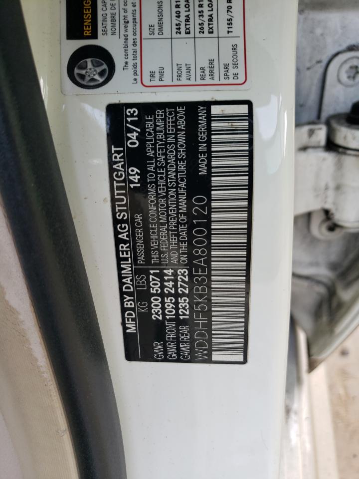 WDDHF5KB3EA800120 2014 Mercedes-Benz E 350