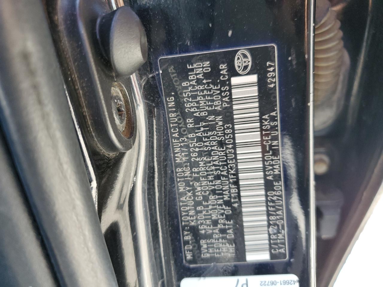 4T1BF1FK3EU340583 2014 Toyota Camry L