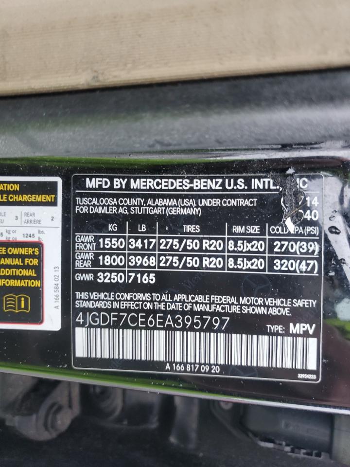 4JGDF7CE6EA395797 2014 Mercedes-Benz Gl 450 4Matic