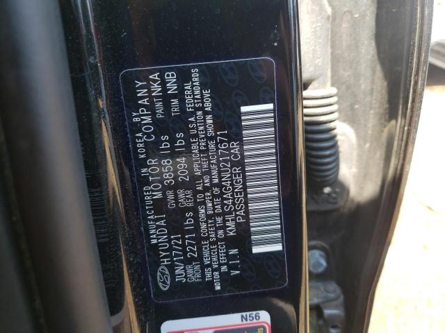 2022 Hyundai Elantra Sel VIN: KMHLS4AG4NU217671 Lot: 54951204