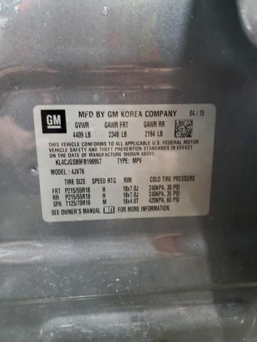 2015 Buick Encore VIN: KL4CJGSB9FB198957 Lot: 56624624