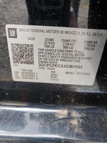 2018 Chevrolet Silverado C1500 Custom VIN: 3GCPCPEC3JG367053 Lot: 53581794