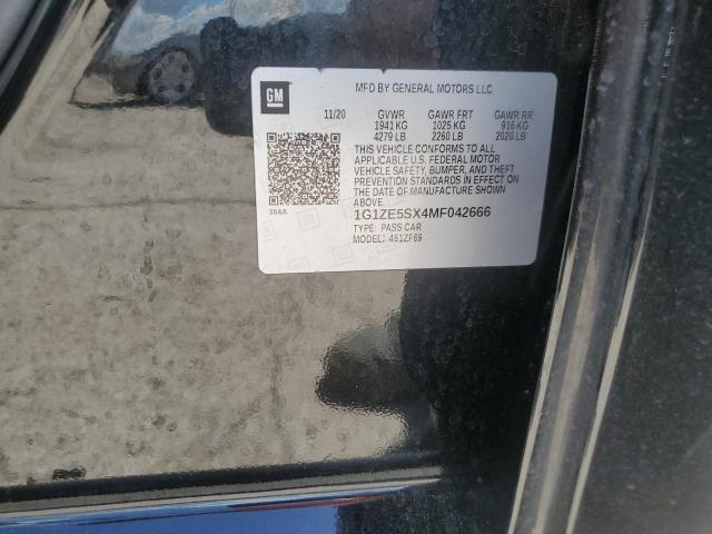 2021 Chevrolet Malibu Premier VIN: 1G1ZE5SX4MF042666 Lot: 54580874