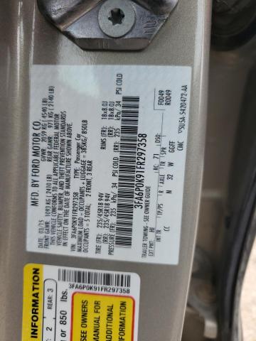 2015 FORD FUSION TIT - 3FA6P0K91FR297358